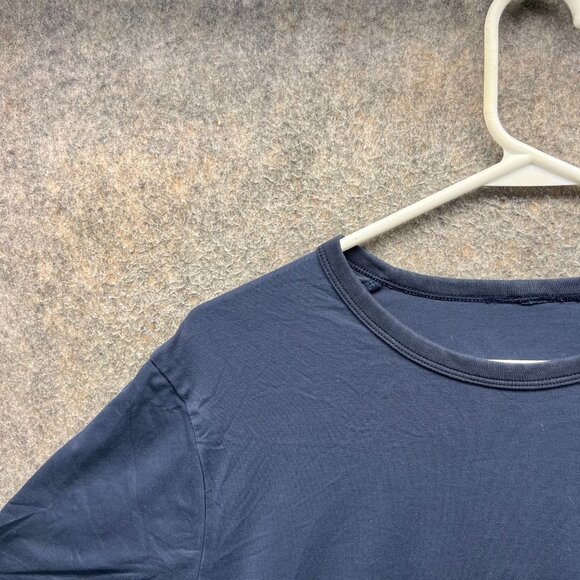 Sunrun Shirt Mens Small Navy Blue Solar Tee Short Sleeve Stretch Knit Athletic - Picture 4 of 10